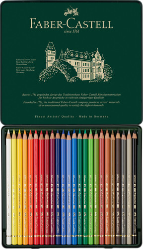 סט 24 עפרונות מקצועיים פוליכרומוס faber castell