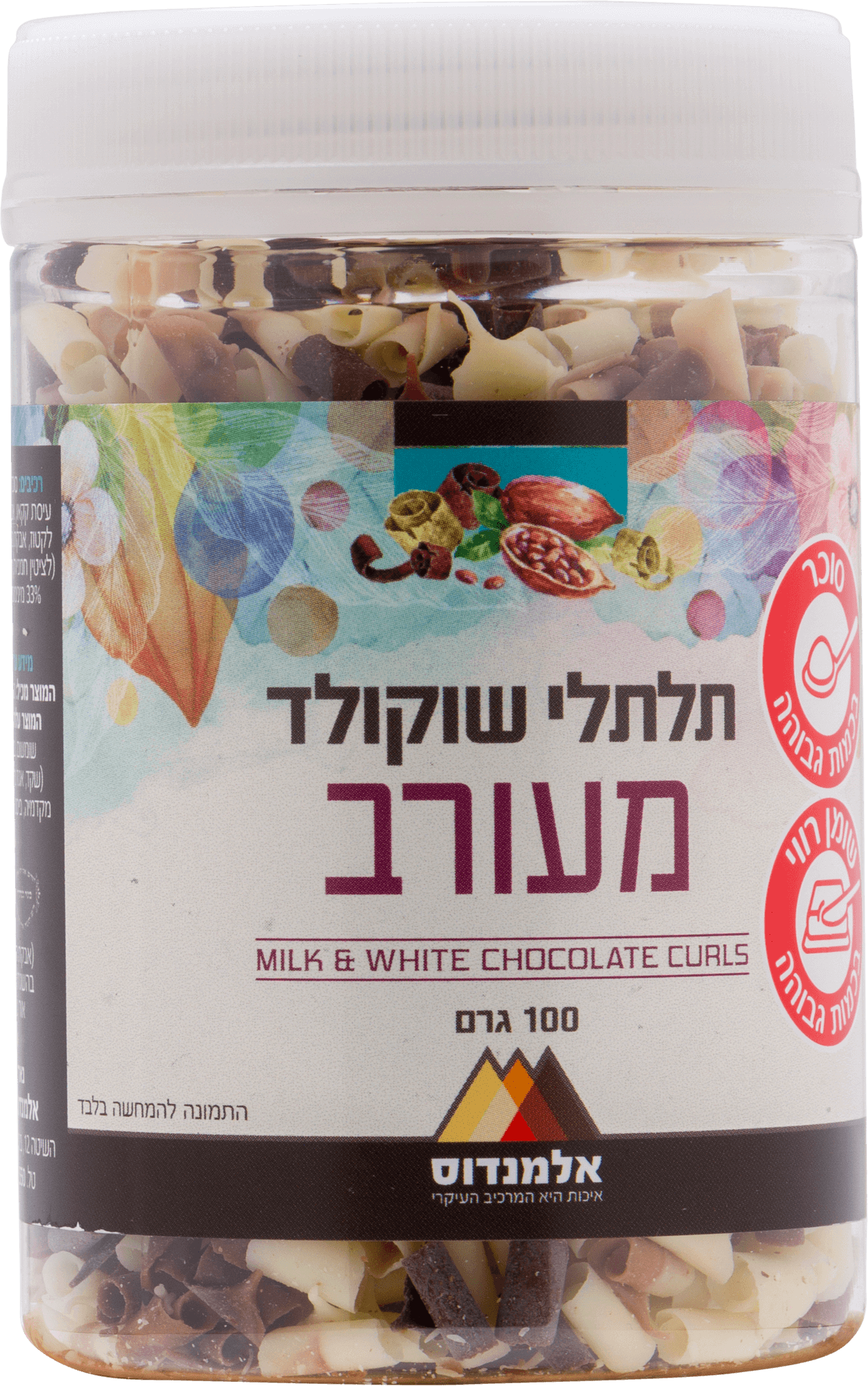 תלתלי שוקולד מעורב90 גרם