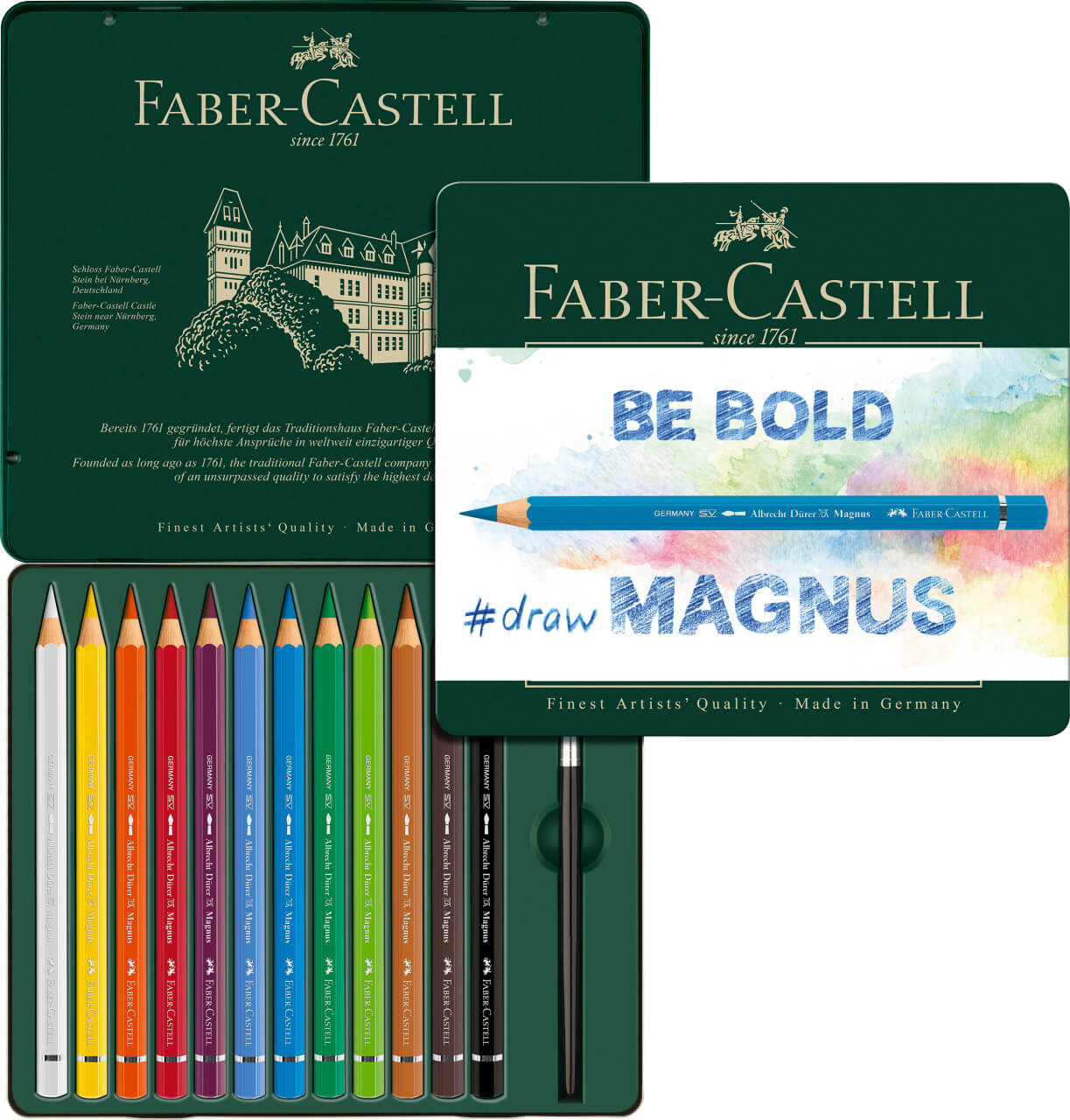 סט 12 עפרון מים faber castel magnus