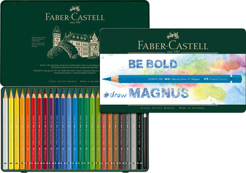 סט 24 עפרון מים Faber castel magnus