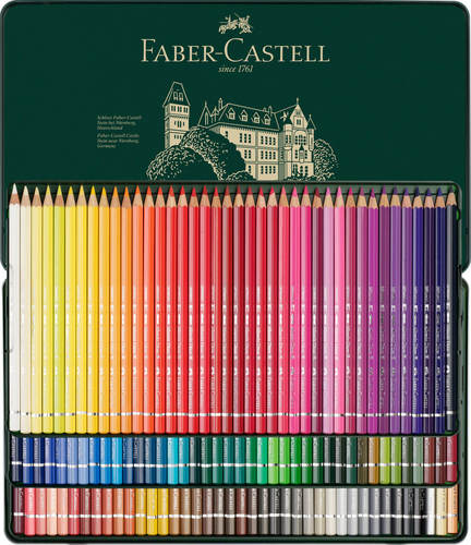 סט 120 עפרונות אקוורל צבעוניים faber castell durer