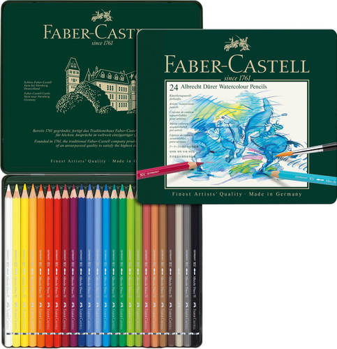 עפרון מים סט 24 יח' פאבר קסטל