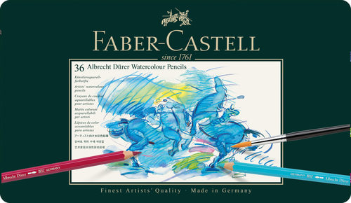 סט 36 עפרונות אקוורל צבעוניים faber castell durer
