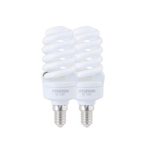 נורה אקו T2 ספירל אור יום E14 15W X2
