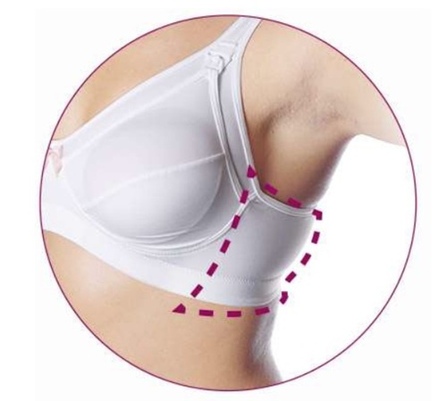 חזיית הנקה מיקרופייבר גמישה בלבן - מידה 85D