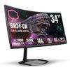 מסך גיימינג קעור Cooler Master 34" GM34-CW 144HZ