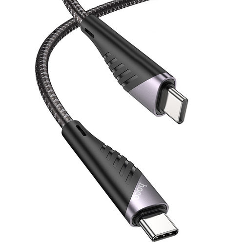 כבל טעינה וסינכרון נתונים  Hoco Cable Type-C to Type-C “U95 Freeway” PD 60W charging data sync 