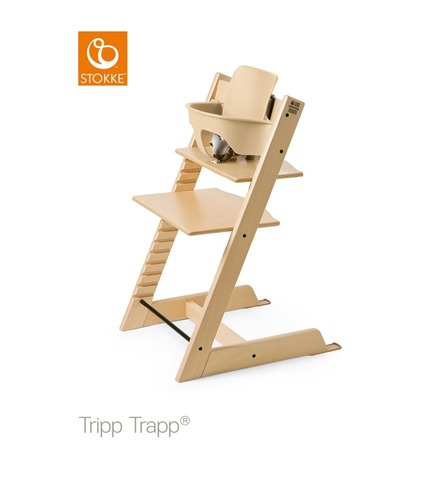 בייבי סט לכסא אוכל Tripp Trapp צבע טבעי סטוקי