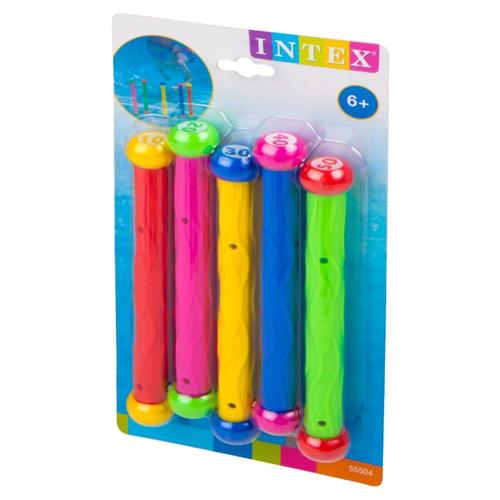 5 מקלות משחק צבעוניים לבריכה 