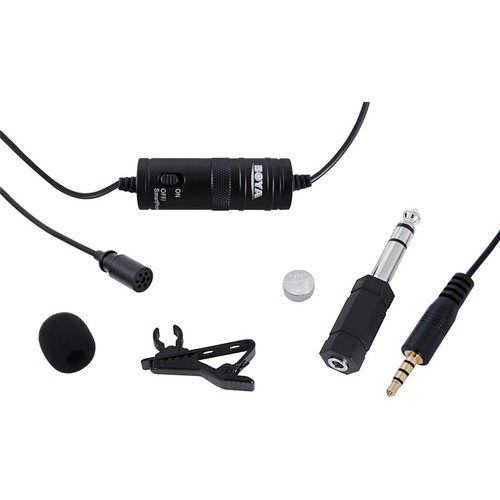 מיקרופון דש Boya By-M1 Lavalier Microphone