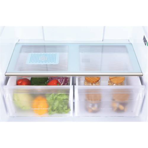 מקרר 4 דלתות זכוכית לבנה Haier HRF-4482FW