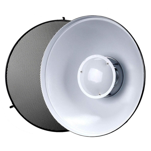 ביוטי דיש לבן עם גריד GODOX bdr-w420+C-01-C420 חיבור BOWENS