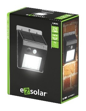 תאורה סולארית לקיר 16 לדים עם חיישן תנועה eZsolar