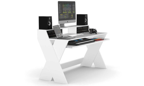 שולחן אולפן מעוצב - Glorious Sound Desk Pro - לבן