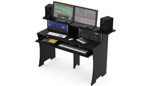 שולחן לאולפן ביתי או תחנת עבודה - Glorious Workbench - שחור