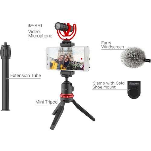 קיט מיקרופון לוידאו Boya VG330 smartphone kit video
