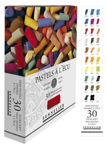סט 30 חצאי-פסטל יבש | Pastel à l'écu