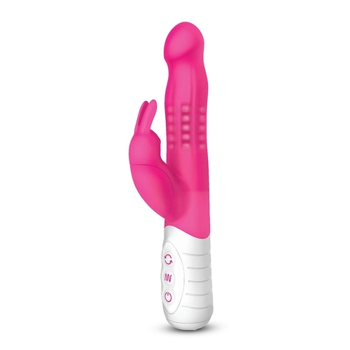 ויברטור פנינים דק נטען מסיליקון  יוקרתי Rabbit Essentials - Slim Shaft