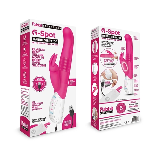 ויברטור פניני מתכת לנקודת הג'י יוקרתי נטען  Rabbit Essentials - Rechargeable G-Spot