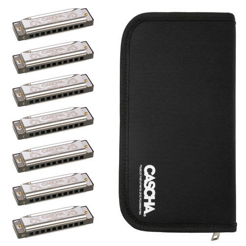 סט 7 מפוחיות CASCHA SPICIAL BLUES HH2247