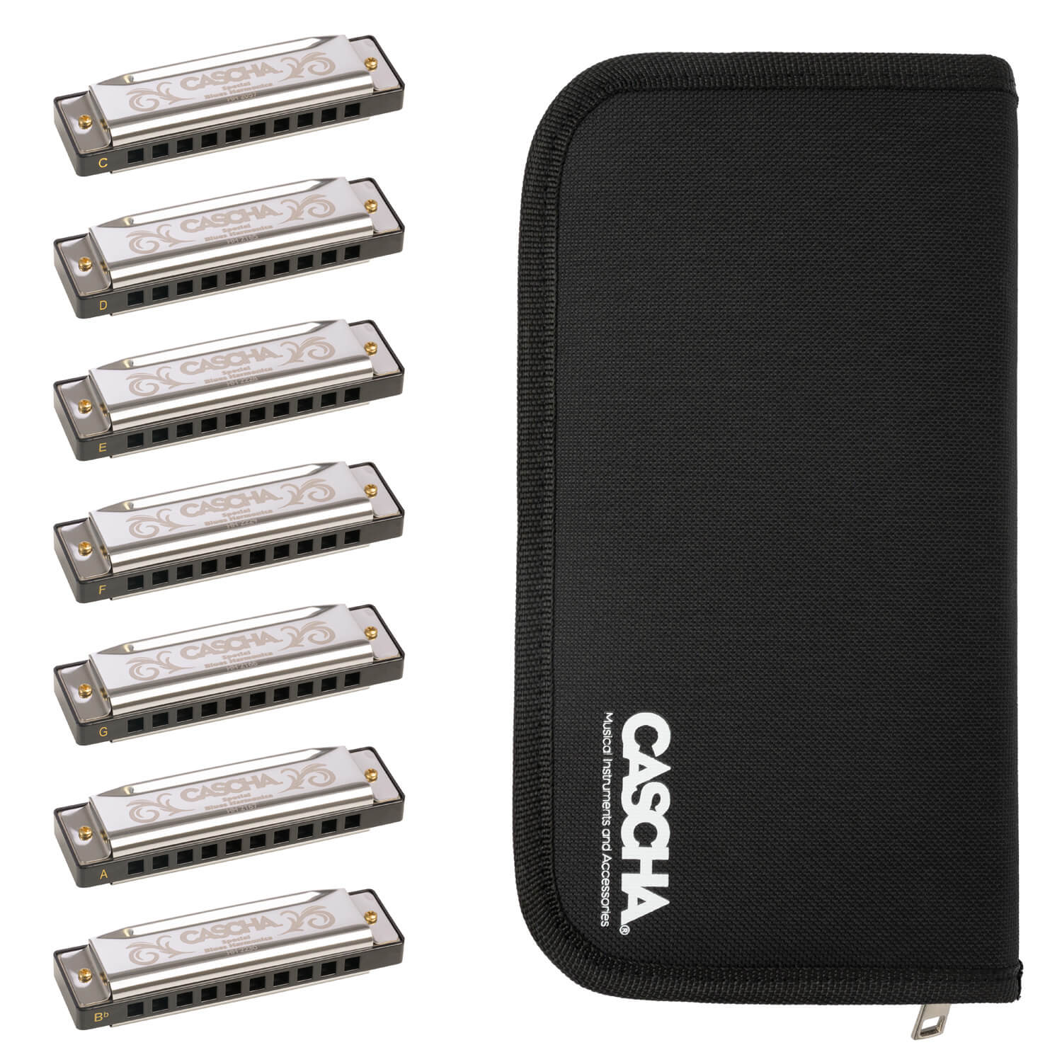 סט 7 מפוחיות CASCHA SPICIAL BLUES HH2247