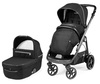 עגלת תינוק ולוצ'ה Veloce מנגנון נסיעה סופר חלק וסל שכיבה מרווח ומאוורר - צבע Black Shine
