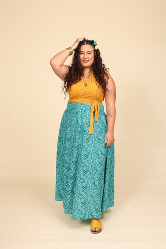 חצאית כותנה plus size