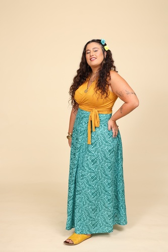 חצאית כותנה plus size