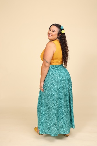 חצאית כותנה plus size