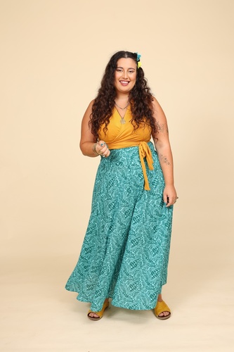 חצאית כותנה plus size