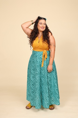 חצאית כותנה plus size