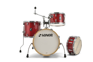 מערכת תופים 4 חלקים (2 אריזות) "18 SONOR AQX Jazz red moon sparkle