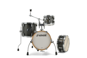מערכת תופים 4 חלקים  "14 SONOR AQX Micro black midnight sparkle