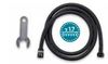 צינור אמבטיה שחור נירוסטה 1.5 מטר