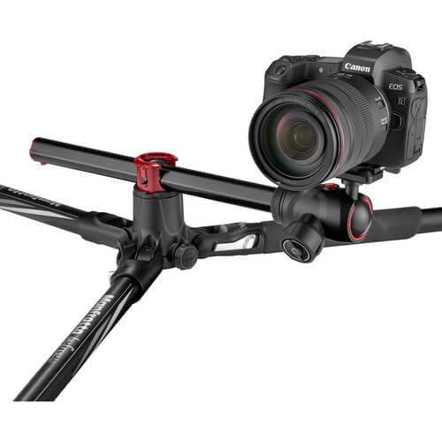 חצובת טיולים אלומיניום עם ראש Manfrotto