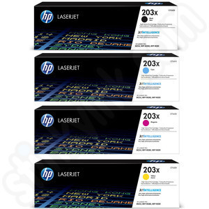 סט טונרים מקוריים HP CF540X-CF543X 203X