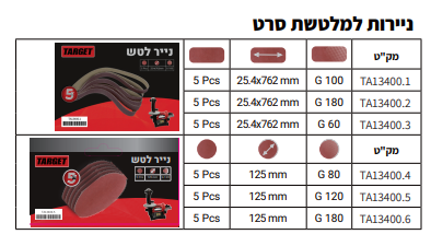 מלטשת שולחנית עם דיסק ליטוש 125 TBS