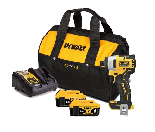 מברגת אימפקט 18V + שתי סוללות 4.0AH