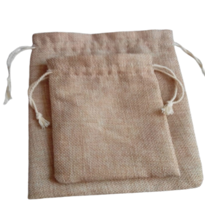 שקיות שרוכים מבד יוטה, 19X30 ס"מ, 10 יחידות