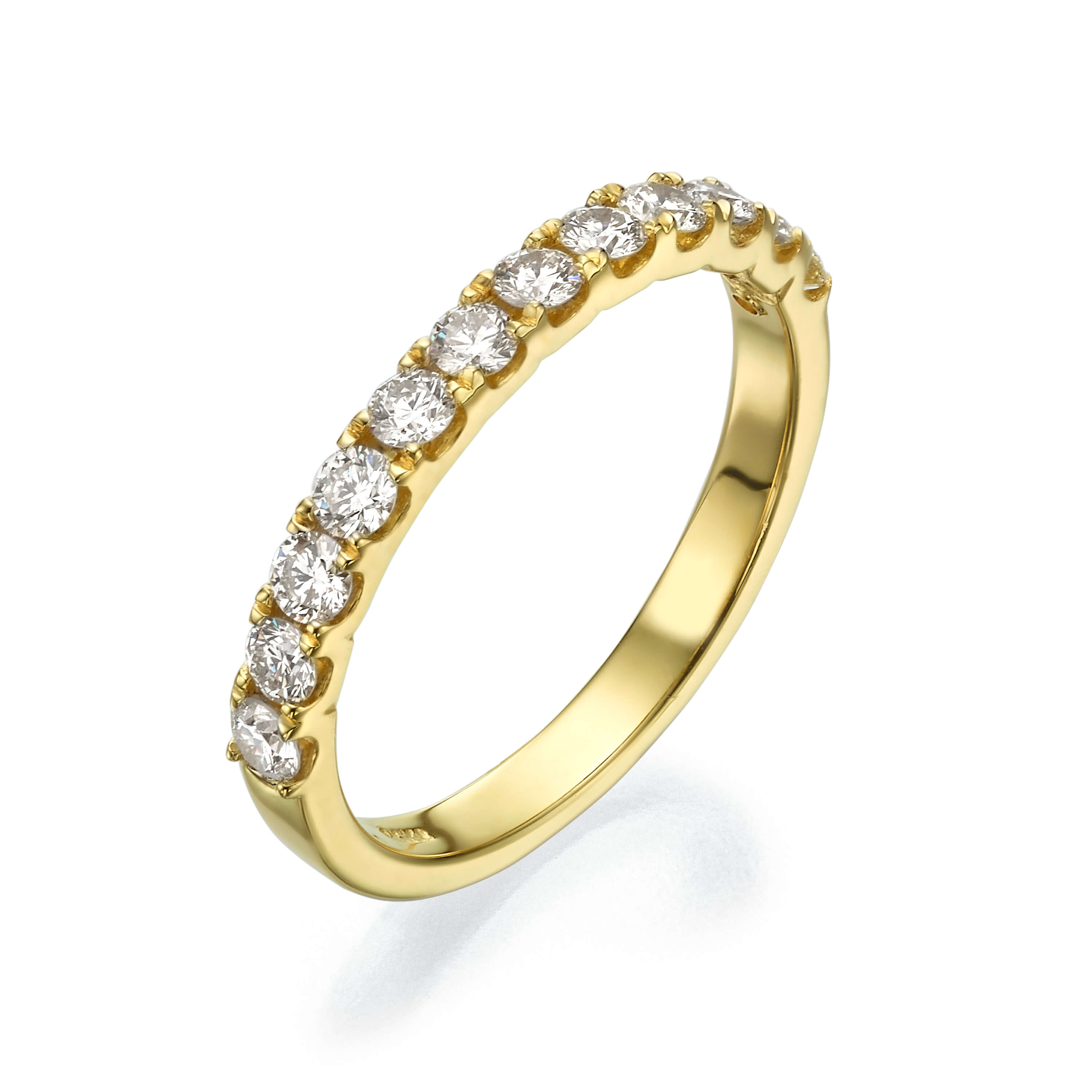 טבעת יהלומים 0.65ct מזהב 14K