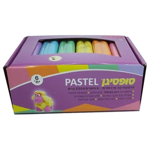 סופטיגן 250 צבעי פסטל, 6 יח