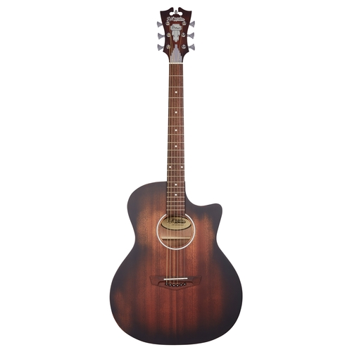 גיטרה אקוסטית מוגברת D'Angelico PREMIER GRAMERCY AGED MAHOGANY CUTAWAY