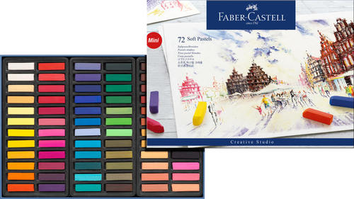סט 72 יח פסטל רך קצר faber castel
