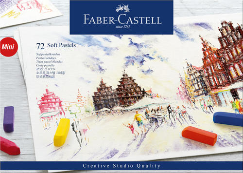 סט 72 יח פסטל רך קצר faber castel