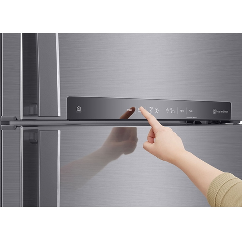 מקרר מקפיא עליון נירוסטה 515 ליטר LG GRM6781S