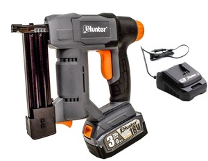 אקדח סיכות ומסמרים נטען HUNTER 18V סוללה 4AH