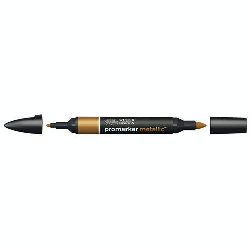 טוש מרקר פנטו Winsor& Newton Pomarker metallic red gold
