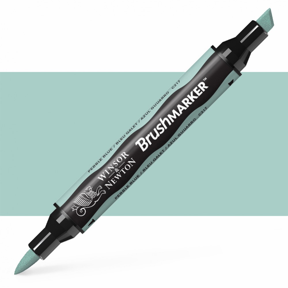 טוש מרקר פנטו Winsor& Newton Pomarker Pebble blue C217