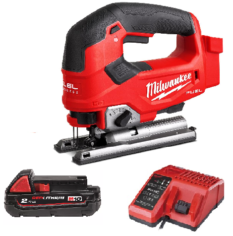 מסור אנכי 18V ללא פחמים + סוללה 2.0AH milwaukee