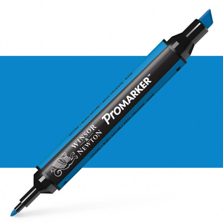 טוש מרקר פנטו Winsor& Newton Pomarker Azure B346